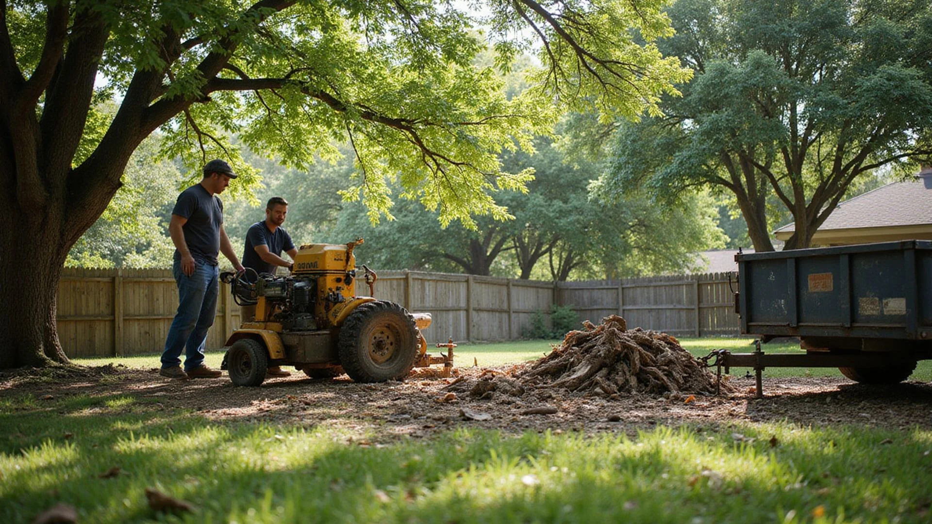 Professional stump grinding in Austin, Texas